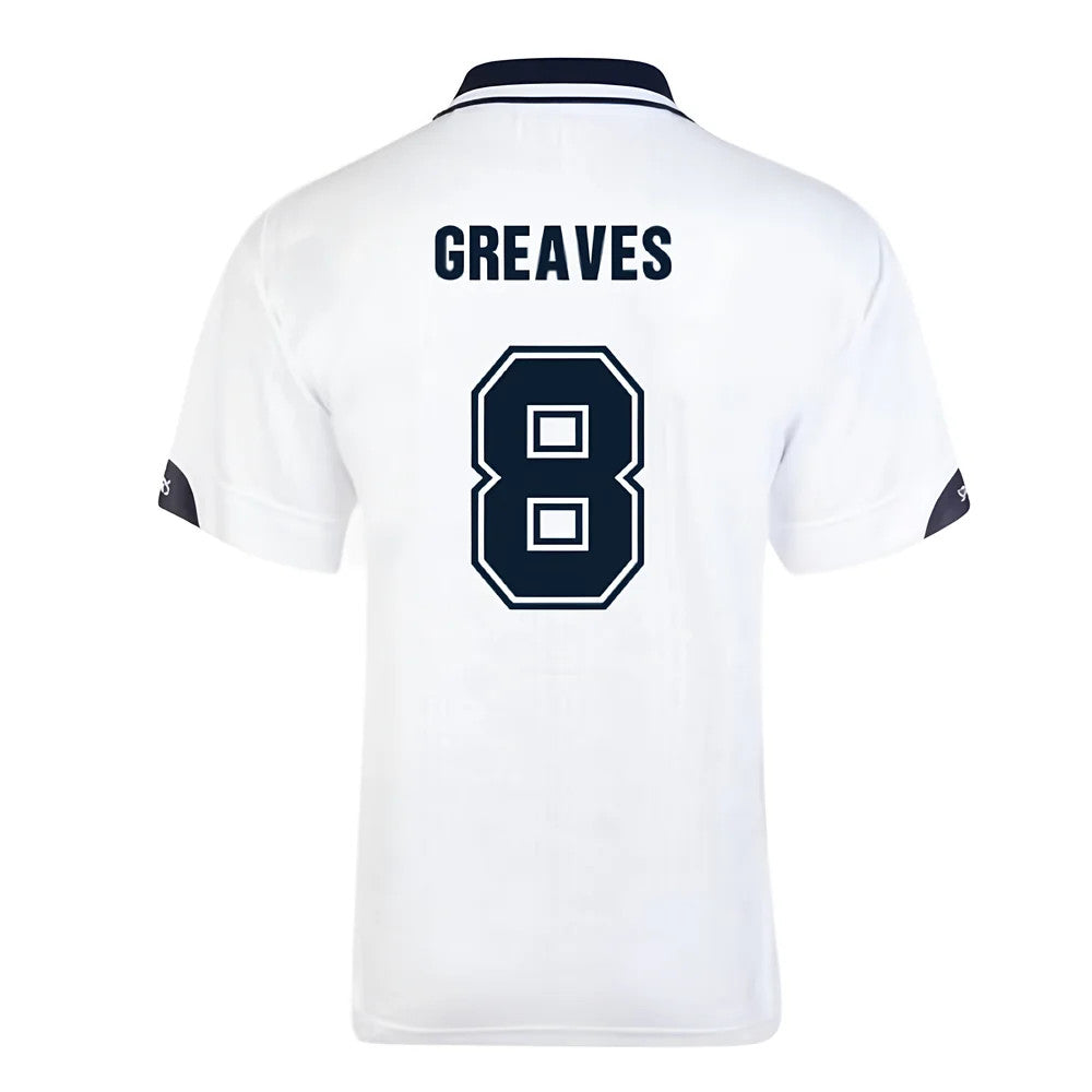 Score Draw Tottenham Hotspur 1991 FA Cup Final Retro Football Shirt (GREAVES 8)_0