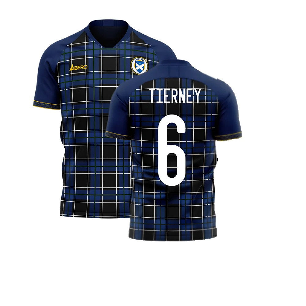 Scotland 2025-2026 Home Concept Football Kit (Libero) (TIERNEY 6)_0