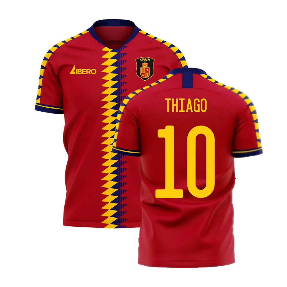 Spain 2025-2026 Home Concept Football Kit (Libero) (THIAGO 10)_0