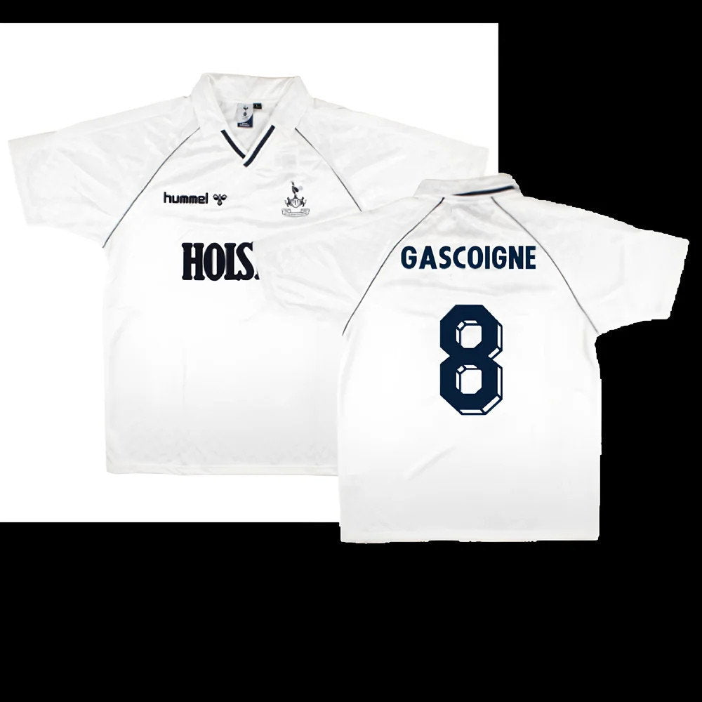 Tottenham 1989 Retro Hummel Home Shirt (Gascoigne 8)_0