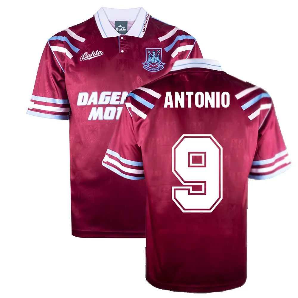 West Ham United 1992 Retro Football Shirt (Antonio 9)_0