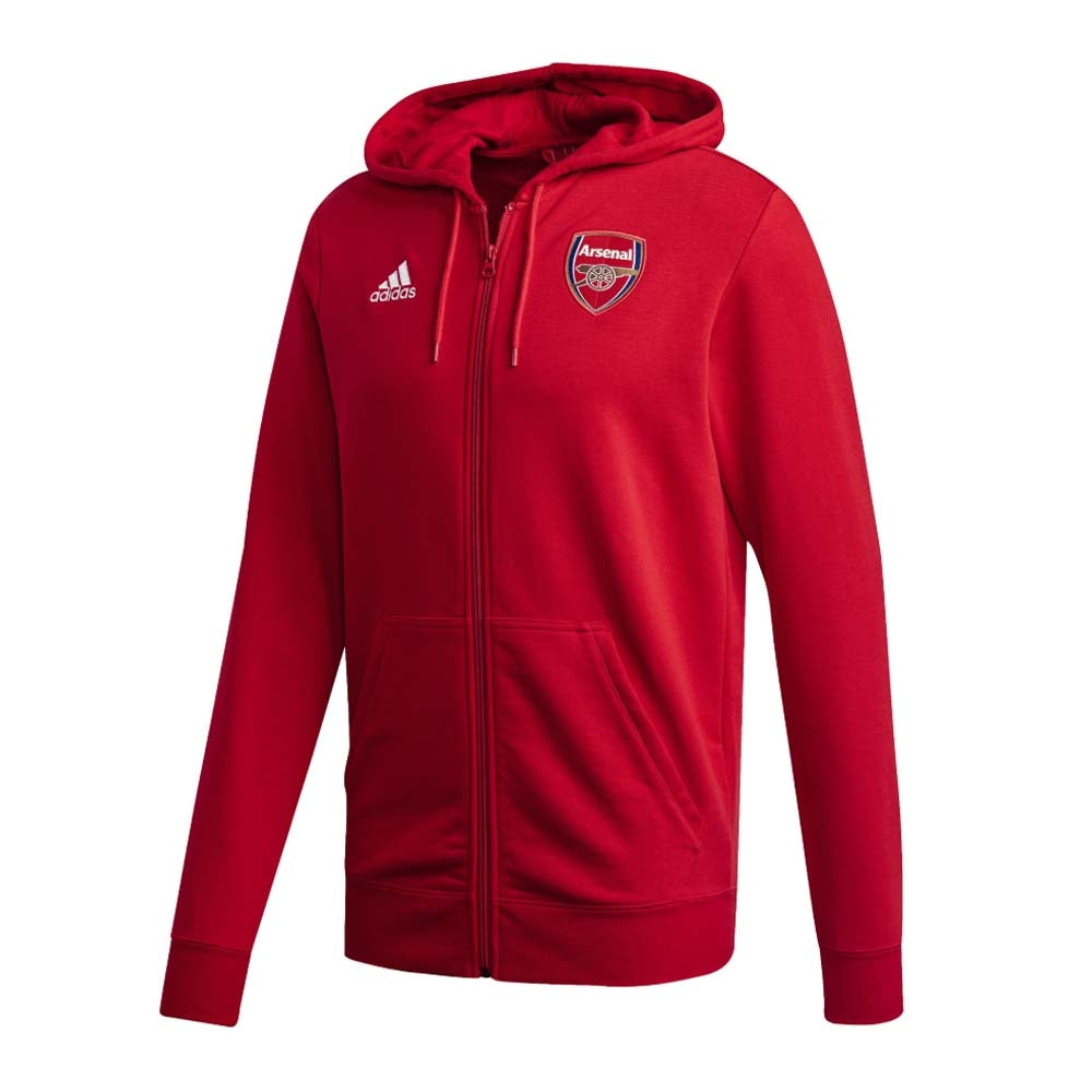 2020-2021 Arsenal 3S Full Zip Hoody (Scarlet)_0