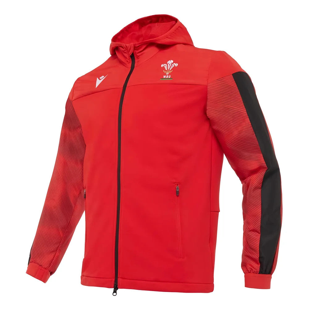 2020-2021 Wales Travel Full Zip Hooded Sweatshirt (Red)_0