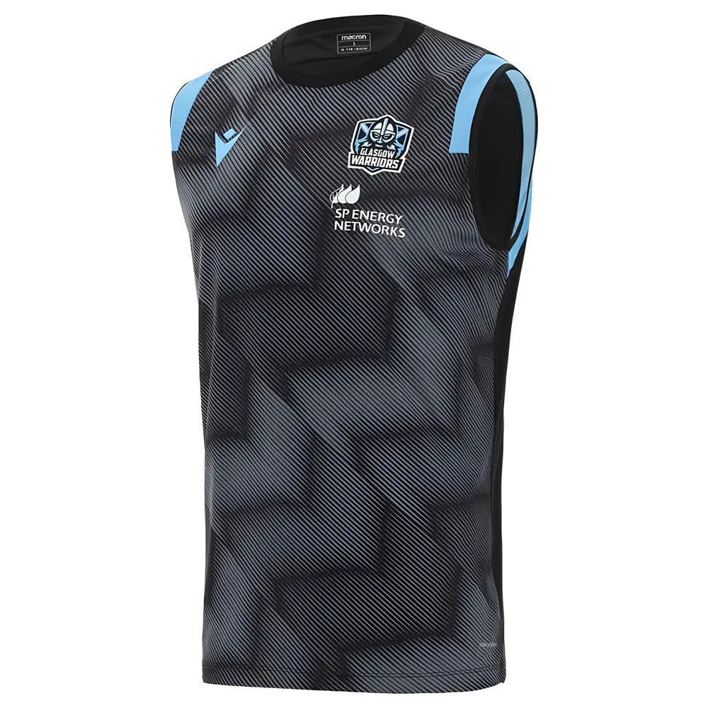 2021-2022 Glasgow Warriors Sleeveless Training Shirt (Black)_0