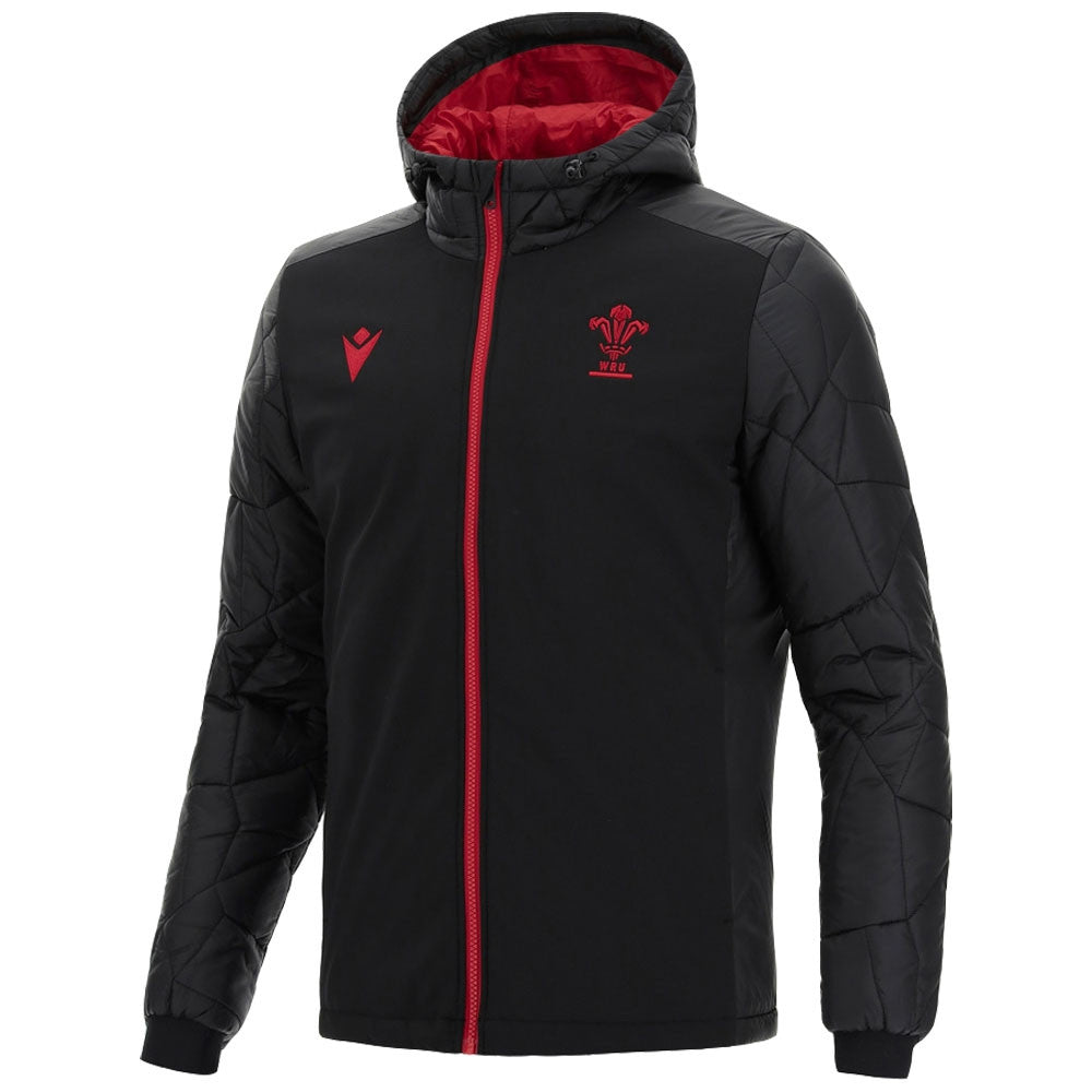 2021-2022 Wales Padded Bomber Jacket (Black)_0