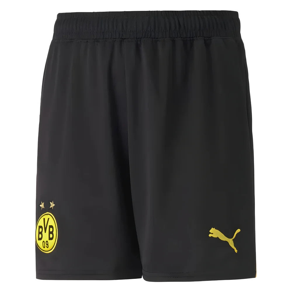 2022-2023 Borussia Dortmund Home Shorts (Black) - Kids_0