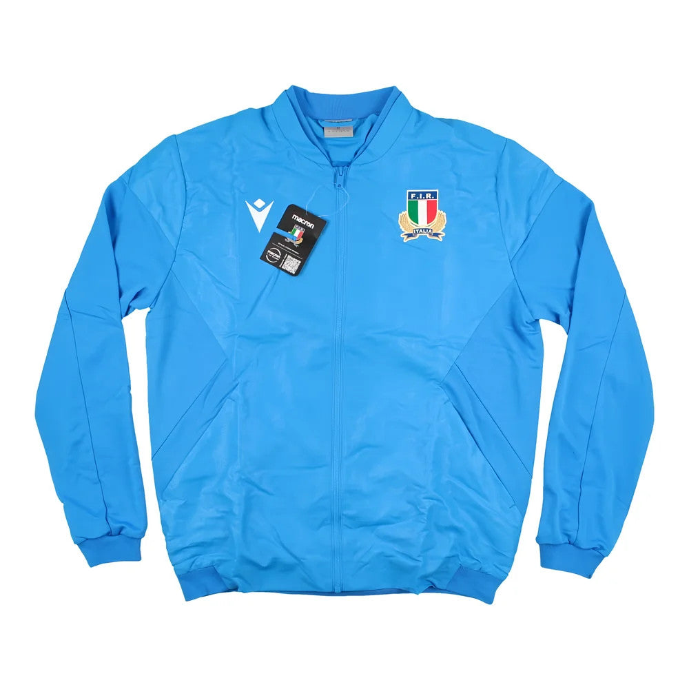 2022-2023 Italy Rugby Full Zip Travel Top (Blue)_0