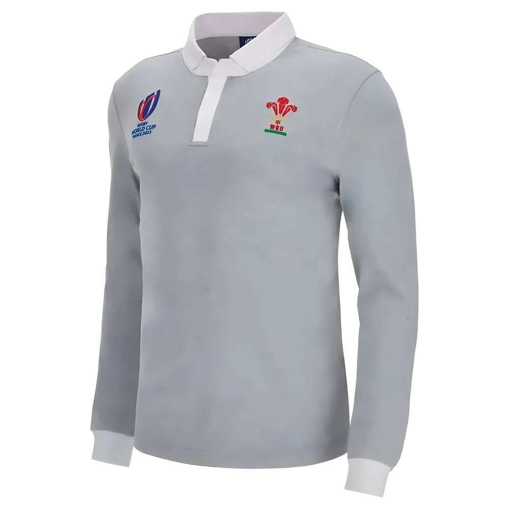 Wales RWC 2023 Rugby World Cup Rugby Jersey (Grey)_0