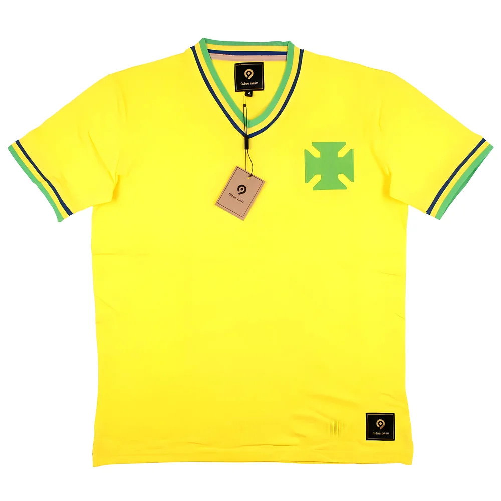 False Nein Brazil Home Football Shirt (T SILVA 2)_3