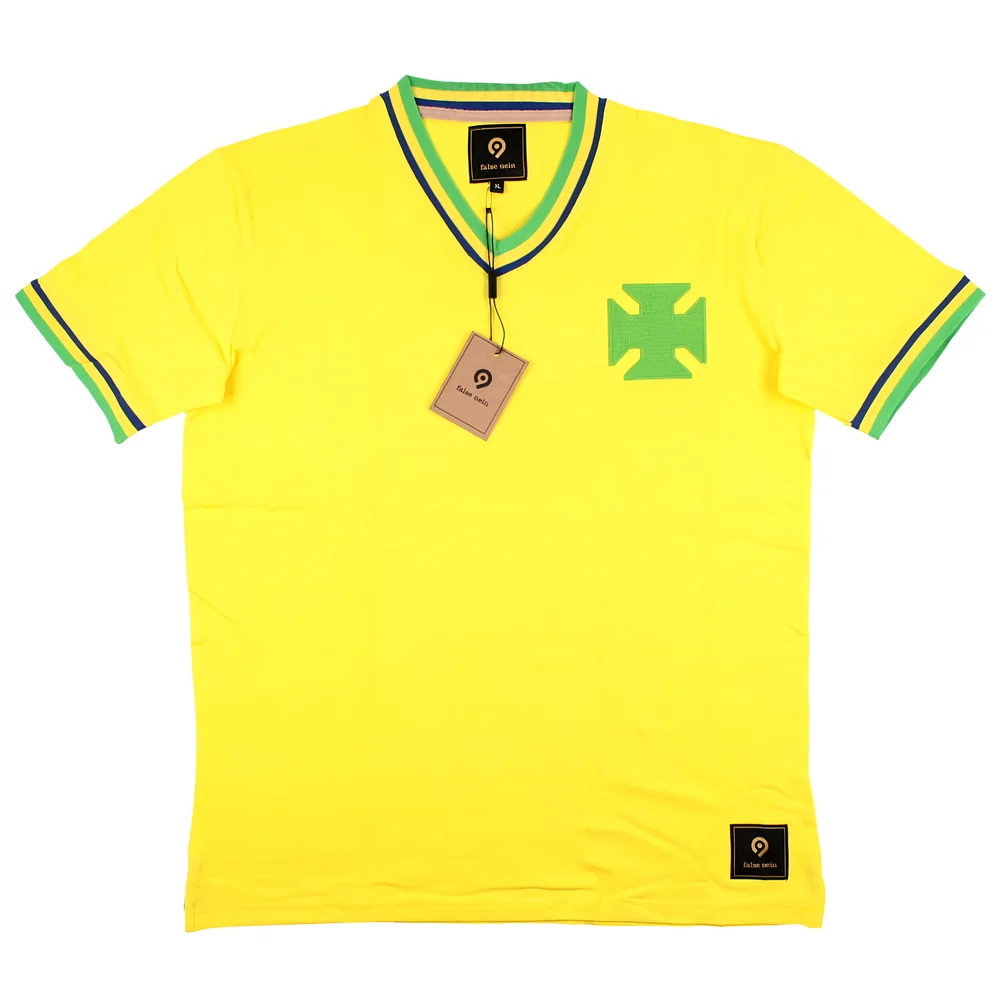 False Nein Brazil Home Football Shirt (ZICO 10)_4