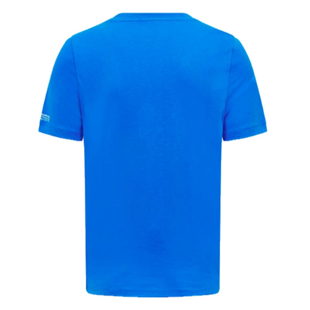 2023 Mercedes George Russell Logo Tee (Blue)_1