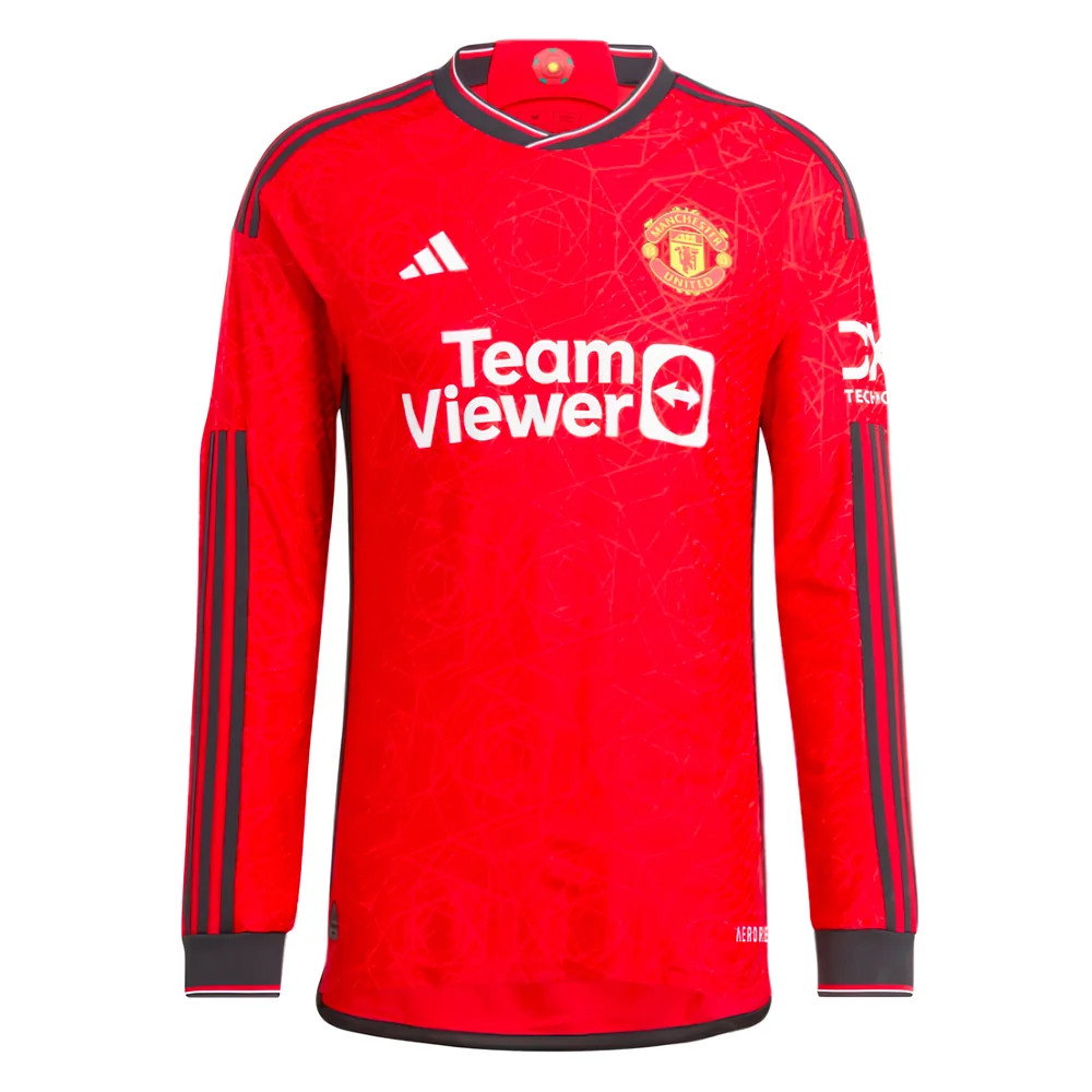2023-2024 Man Utd Long Sleeve Home Shirt (B Fernandes 8)_3