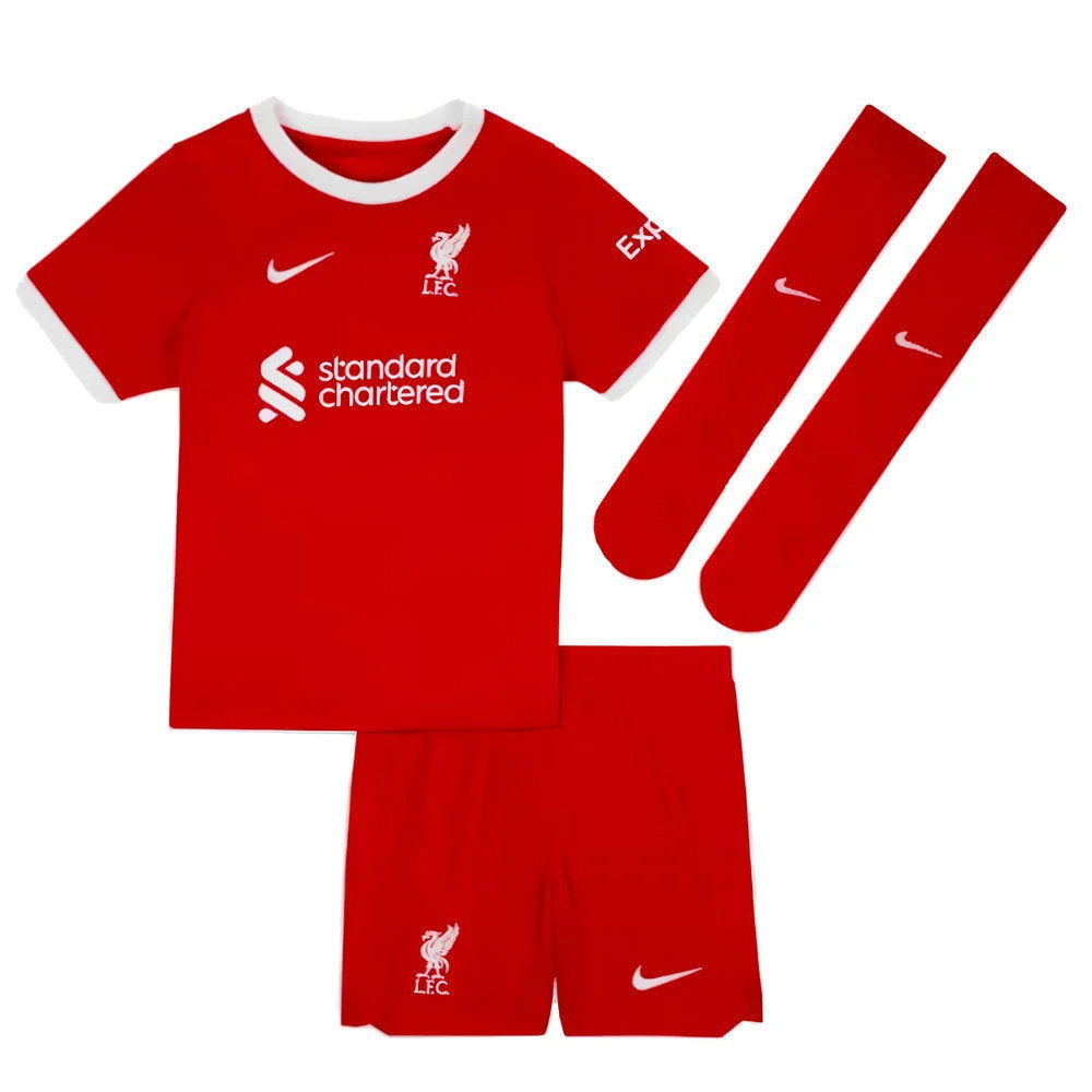 2023-2024 Liverpool Home Little Boys Mini Kit (Thiago 6)_3