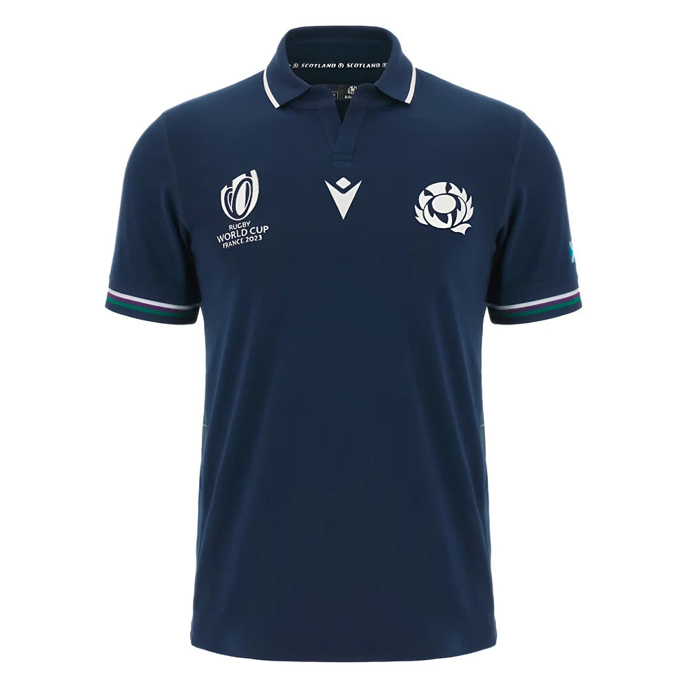 Scotland RWC 2023 Classic Home Rugby Shirt - Short Sleeve (Your Name)_3