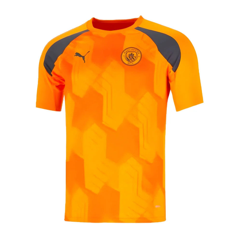 2023-2024 Man City Pre-Match Jersey (Orange)_0