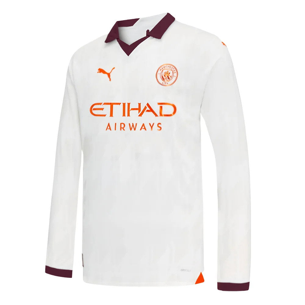 2023-2024 Man City Long Sleeve Away Shirt (Kids) (Matheus N 27)_3