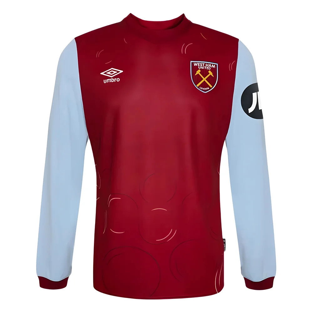 2023-2024 West Ham Long Sleeve Home Shirt (Kids) (BOWEN 20)_3
