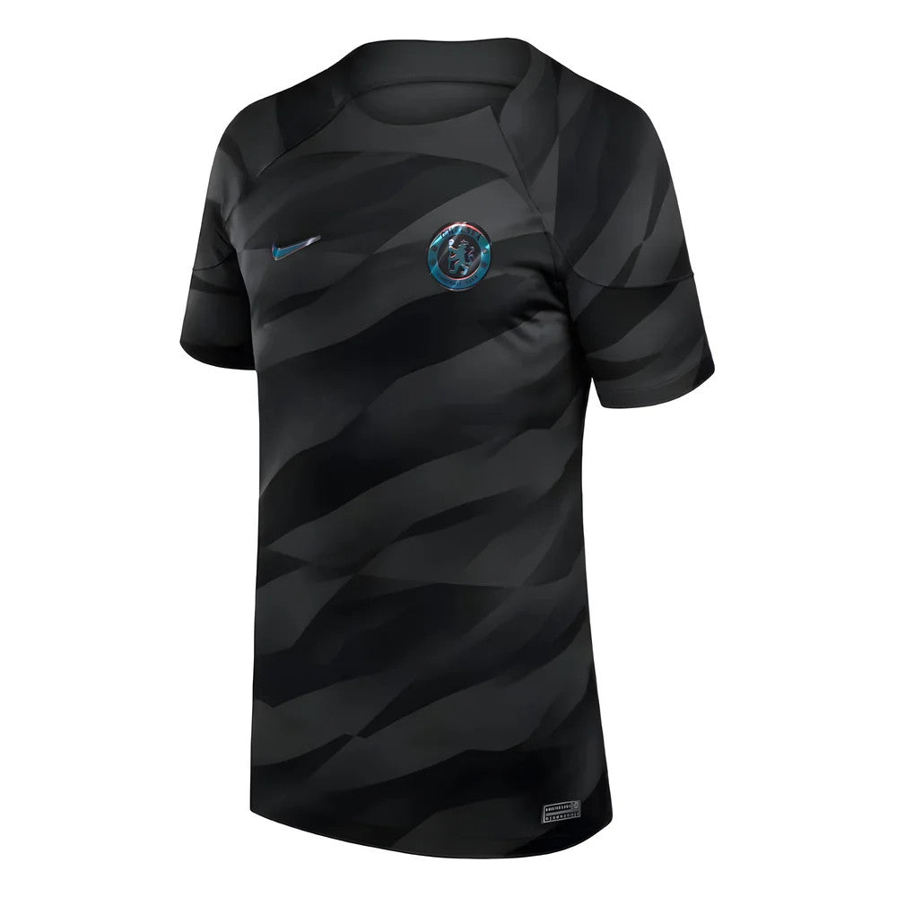 2023-2024 Chelsea Home Goalkeeper Shirt (Black) - KIds_0