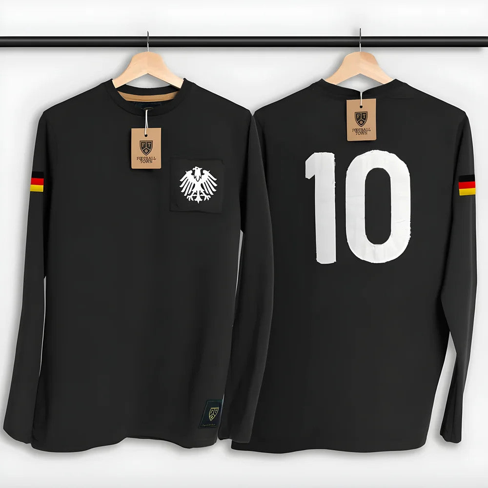 Germany Die Adler Away Number 10 LS Retro Shirt_0