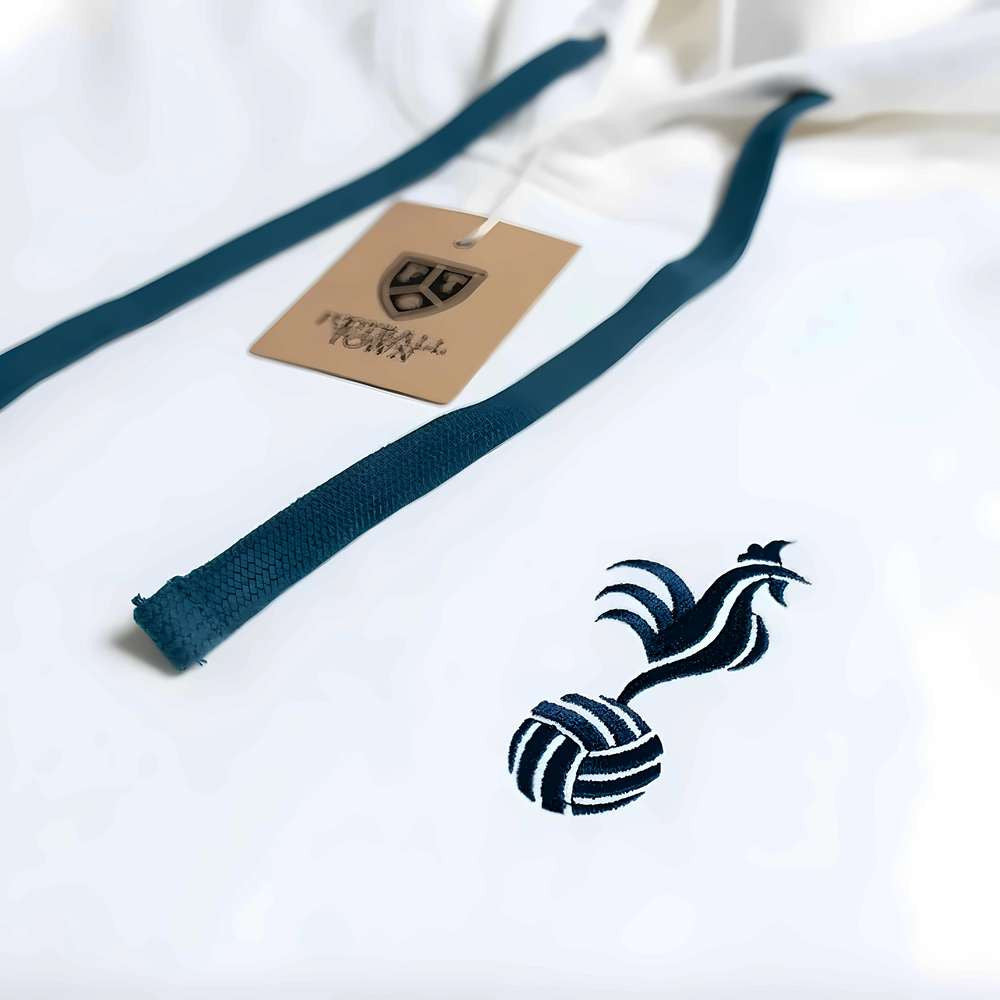 France Cockerel Retro Football Hoodie (White)_1