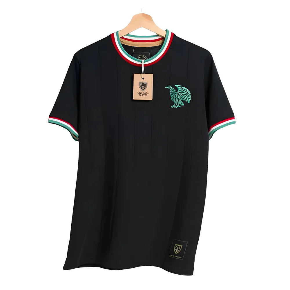 Mexico El Tri Retro Football Shirt Black_0