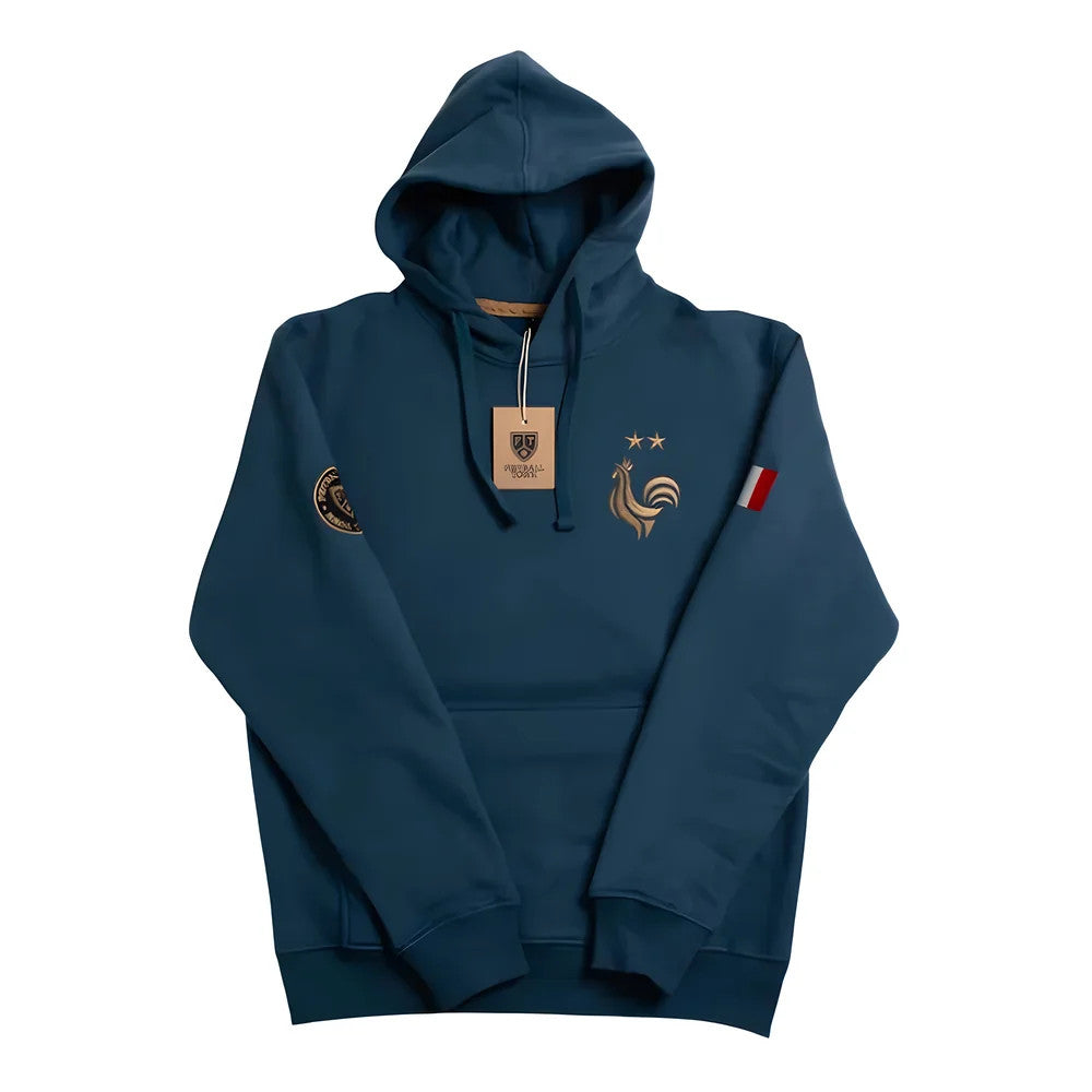 France Retro Football Hoodie Les Bleus_0