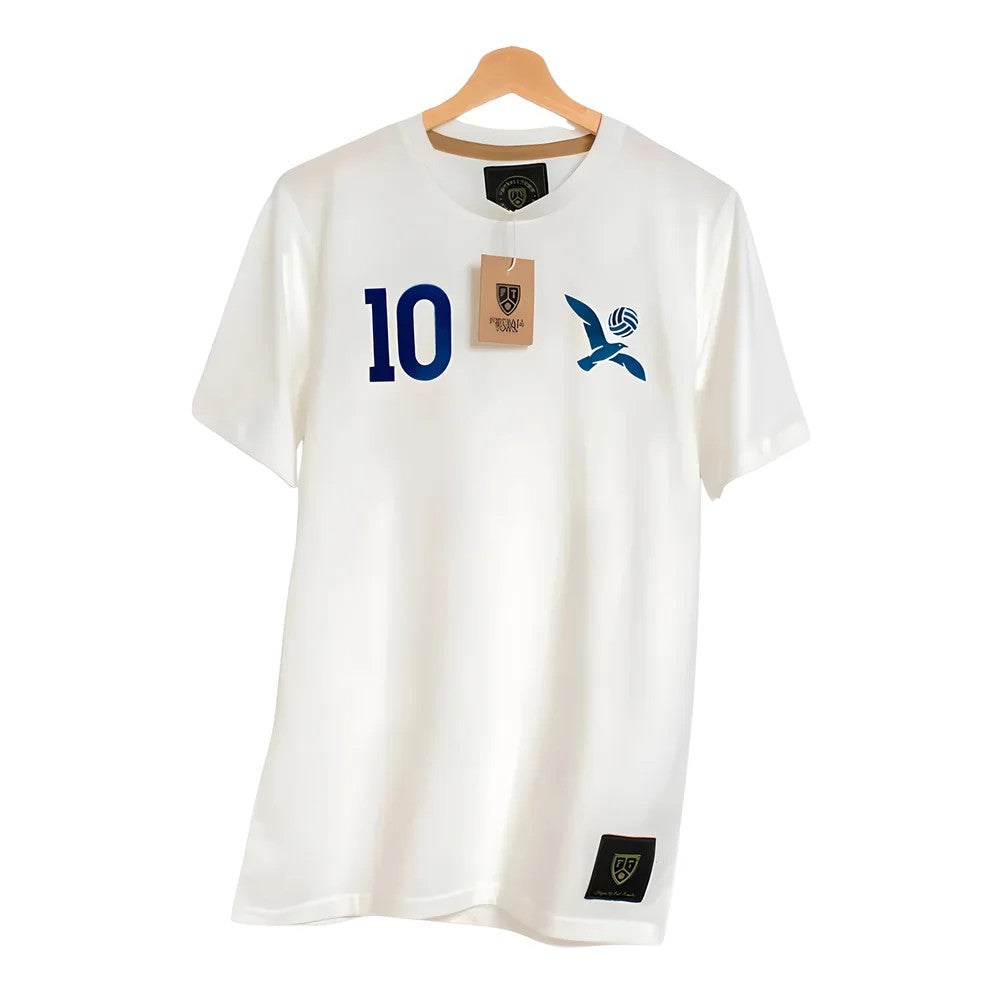 The Seagull 10 Retro Football Tee (White)_0