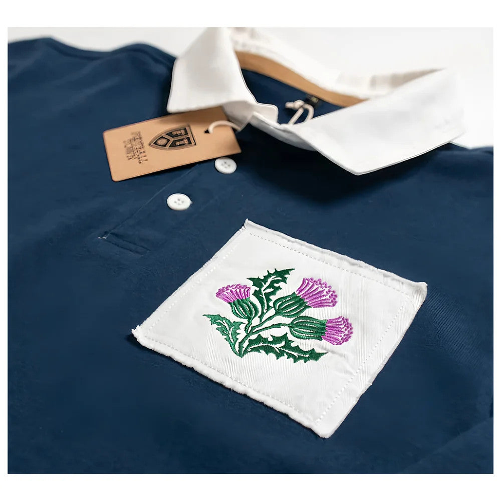 Scotland Thistle Home Cotton Retro Rugby Jersey_1