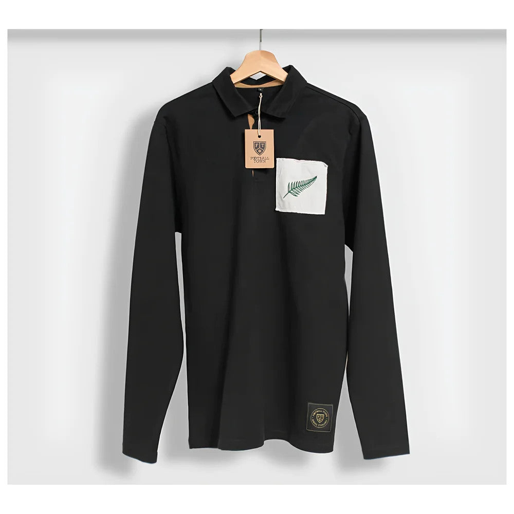 New Zealand Silver Fern Retro Rugby Shirt_0