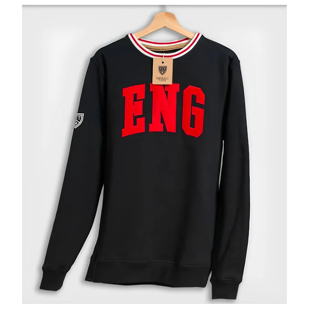 England Retro Football Sweatshirt (Black)_0