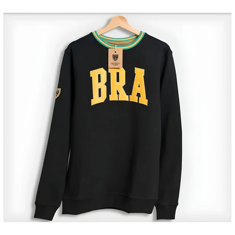 Brazil Retro Football Sweatshirt_0