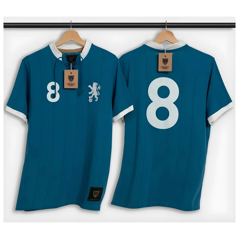 Chelsea Lampard Retro Shirt with Laces The Lionheart_0