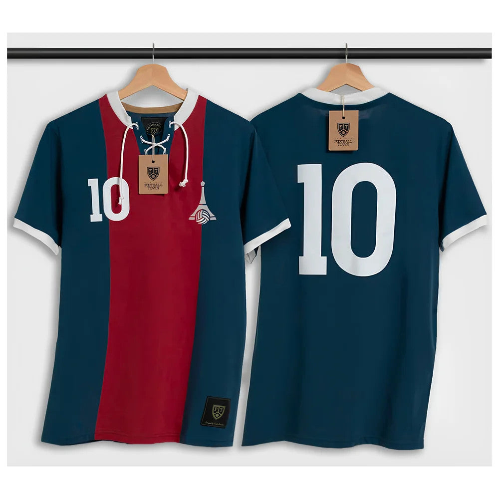 Paris Retro Football Shirt with Laces La Tour_0