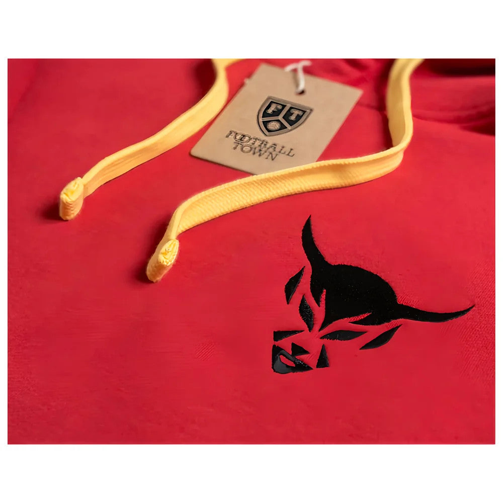 Belgium Le Diable Retro Football Hoodie (Red)_1