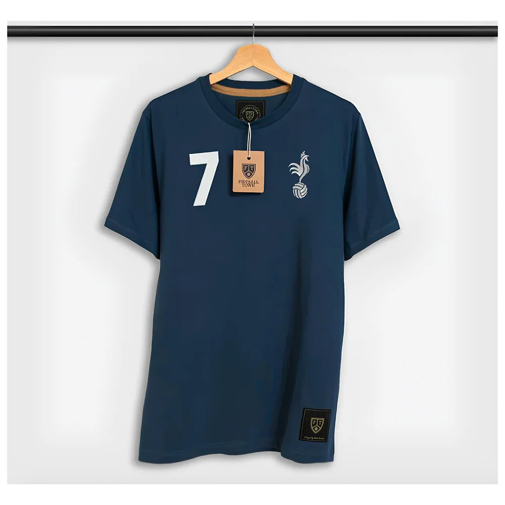 The Cockerel 7 Blue Retro Tee_0