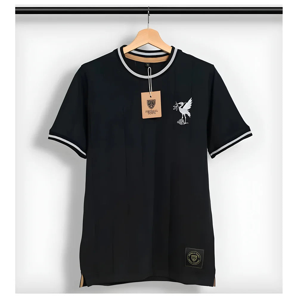 Liverpool Silver Bird Retro Football Shirt (Black)_0
