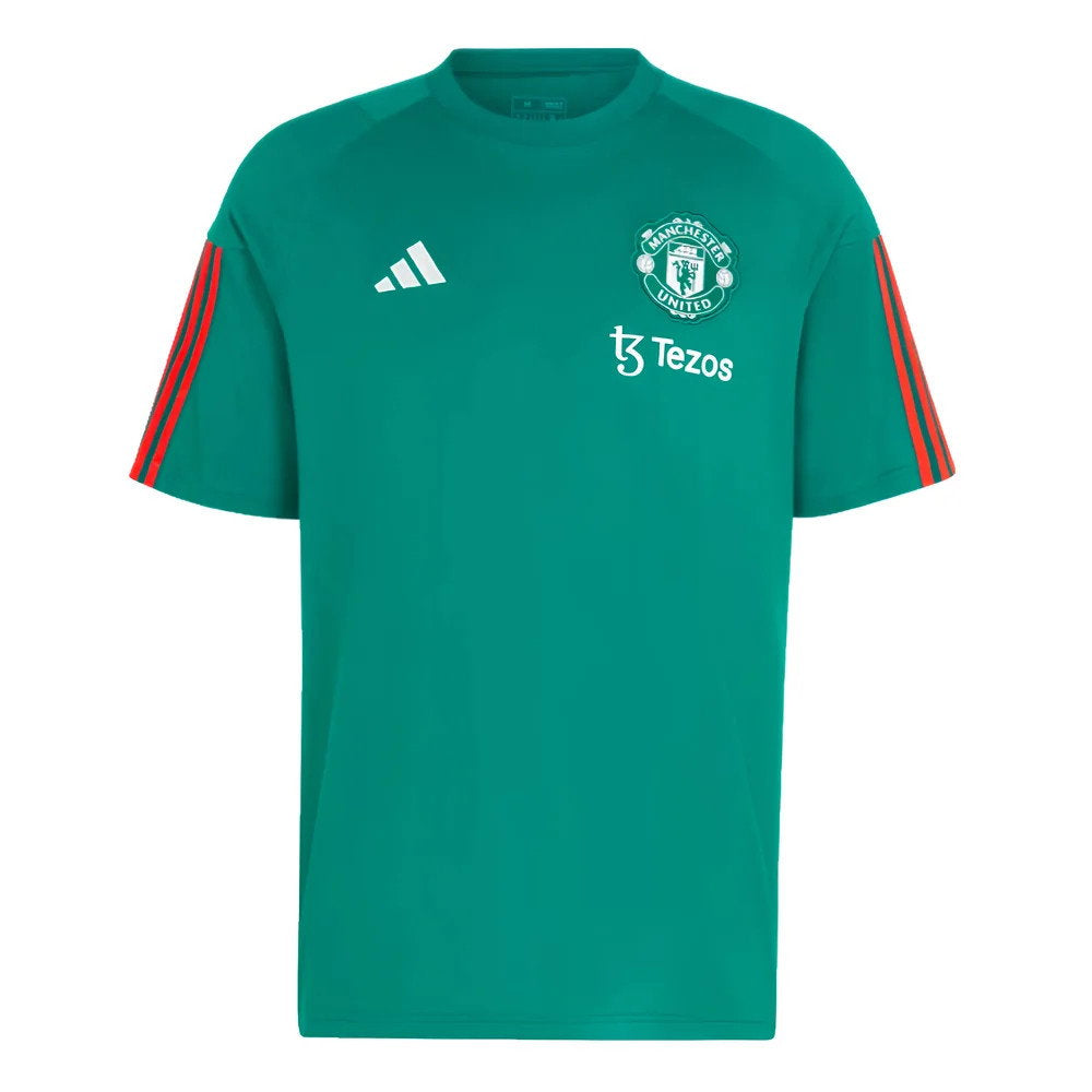 2023-2024 Man Utd Training Tee (Green) (Amrabat 4)_3