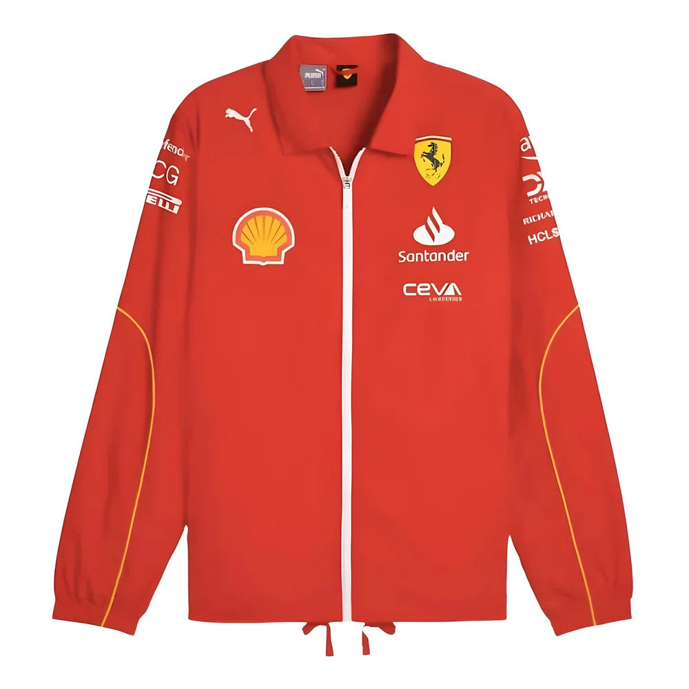 2024 Scuderia Ferrari Coach Team Jacket (Red)_0