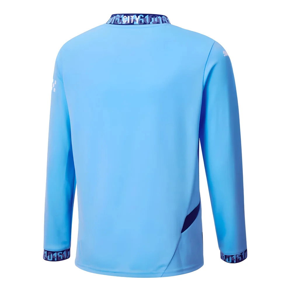 2024-2025 Man City Home Long Sleeve Shirt (Kids) (Richards 2)_4