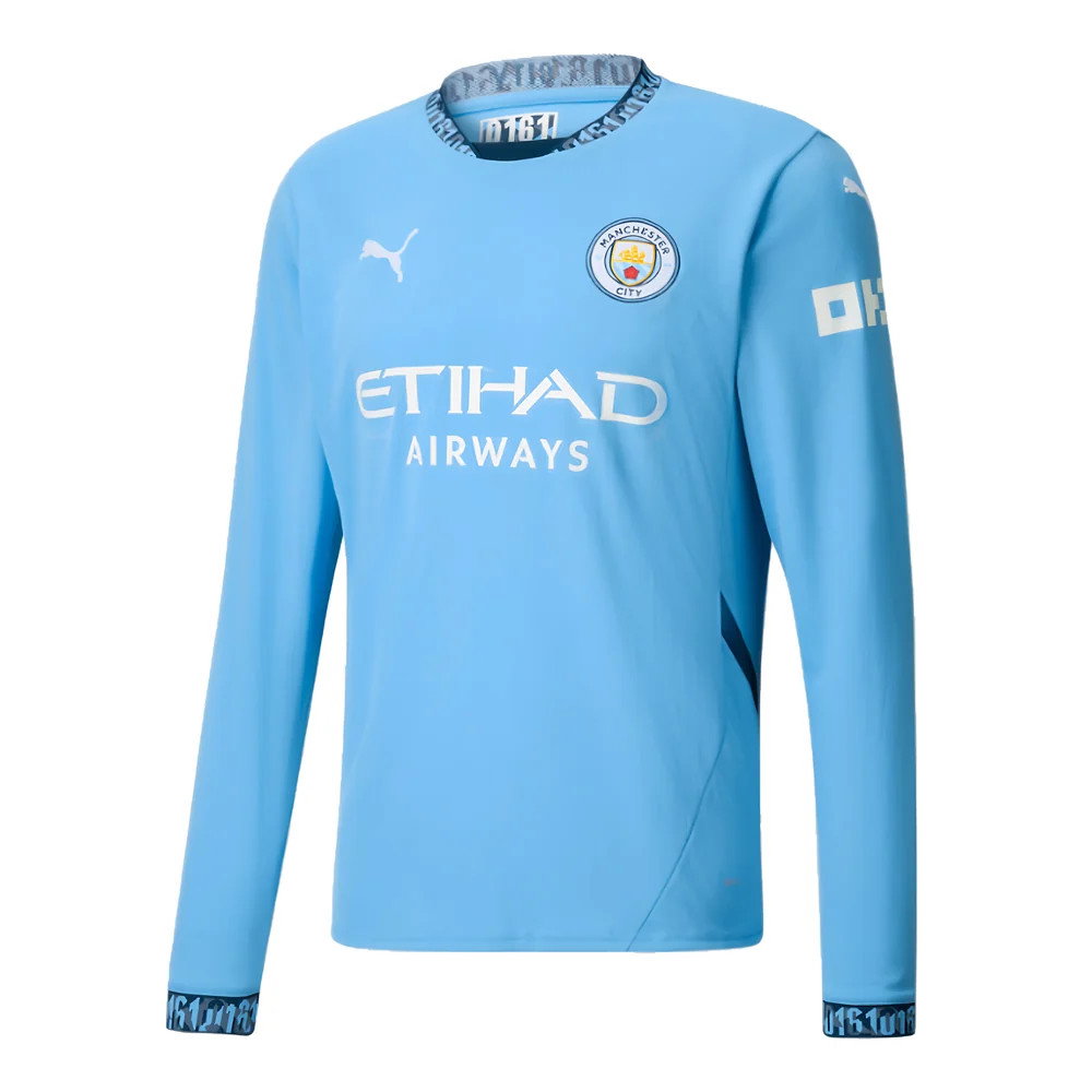 2024-2025 Man City Home Long Sleeve Shirt (Wright Phillips 29)_3