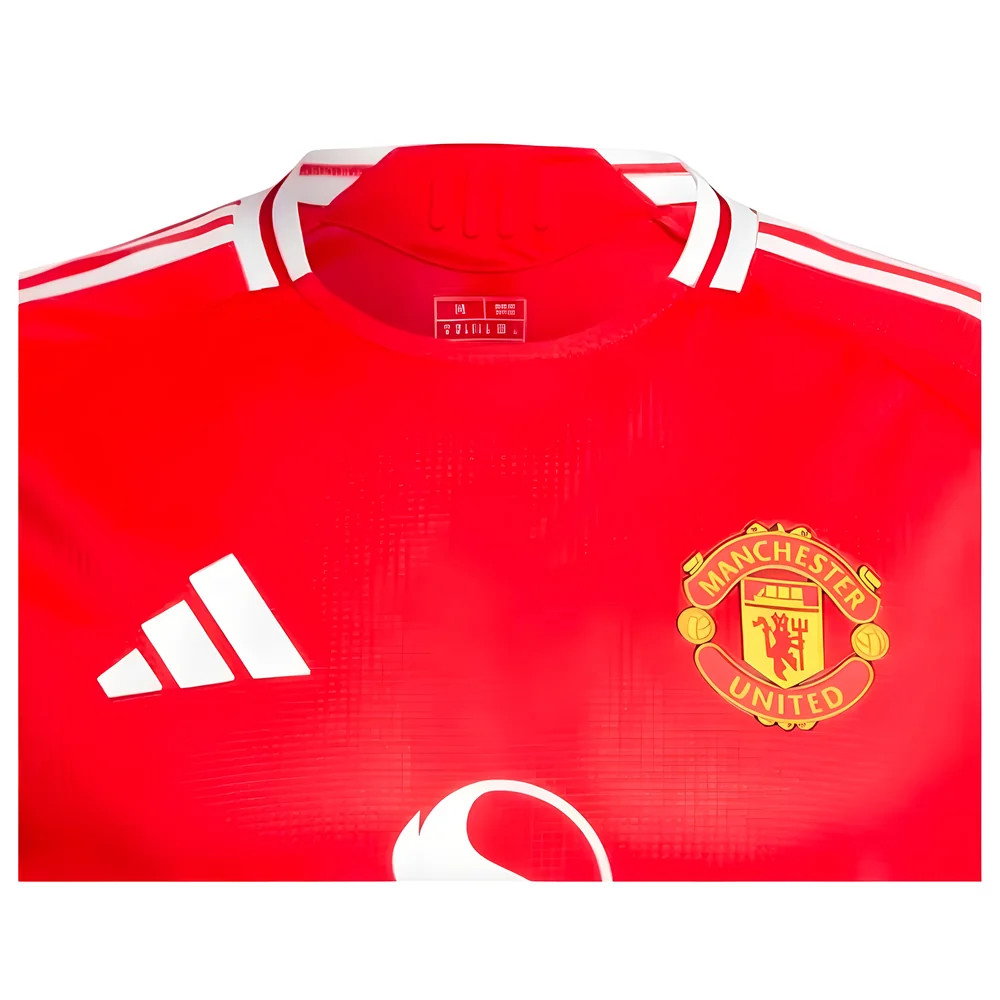 2024-2025 Man Utd Authentic Long Sleeve Home Shirt (Mainoo 37)_4