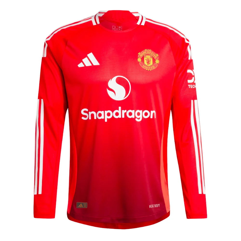 2024-2025 Man Utd Authentic Long Sleeve Home Shirt (Shaw 23)_3