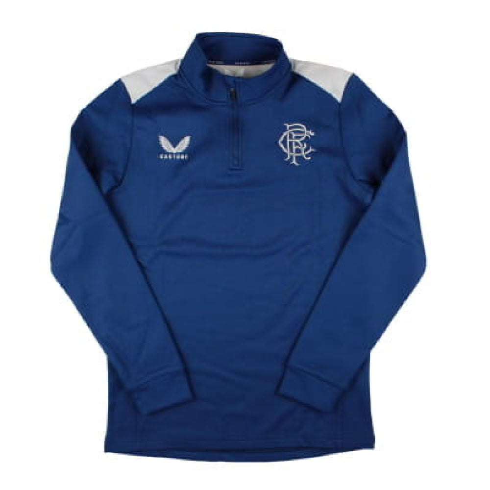 2023-2024 Rangers Coaches Matchday Fleece 1/4 Zip Midlayer_0