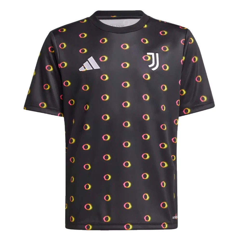 2024-2025 Juventus Pre-Match Shirt (Black) - Kids (F.Conceiao 7)_3