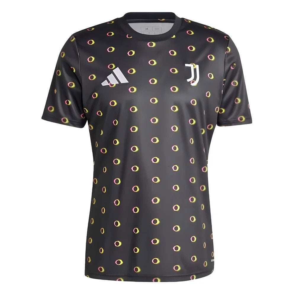 2024-2025 Juventus Pre-Match Shirt (Black) (Milik 14)_3