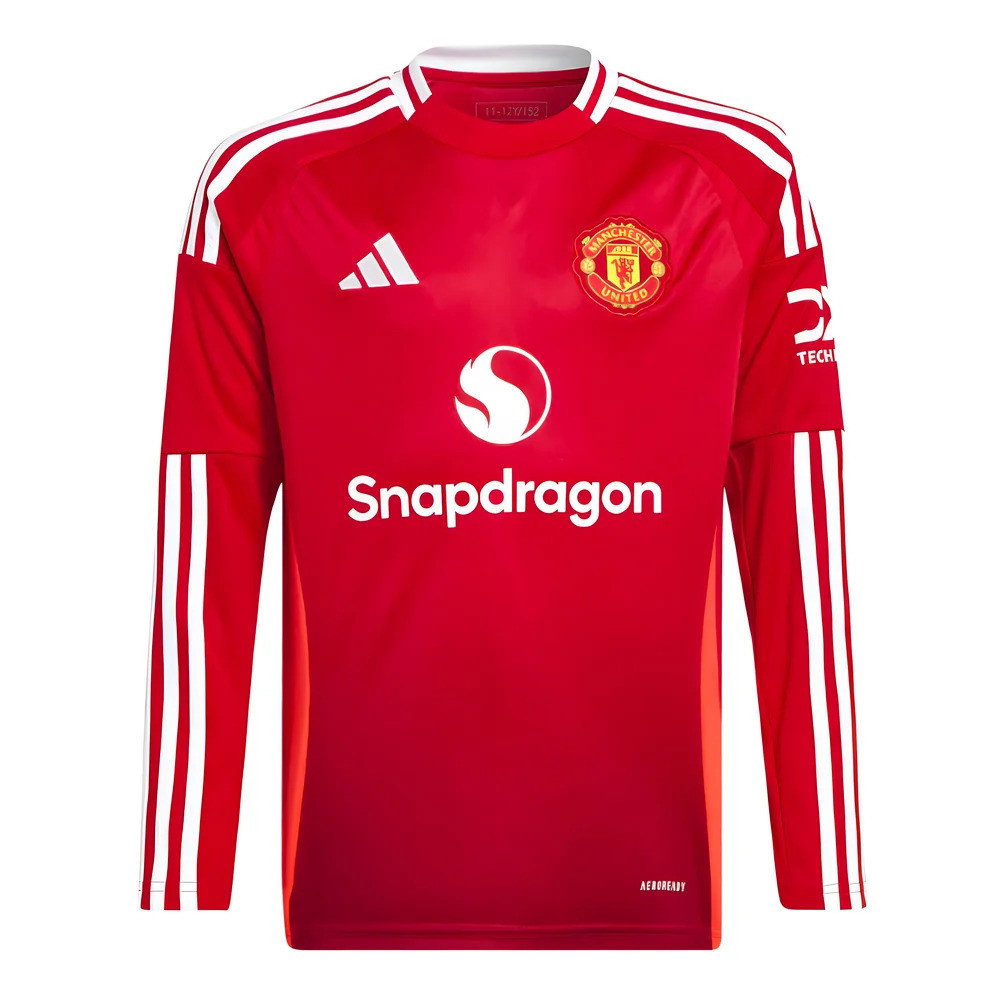 2024-2025 Man Utd Long Sleeve Home Shirt (Kids) (Antony 21)_3