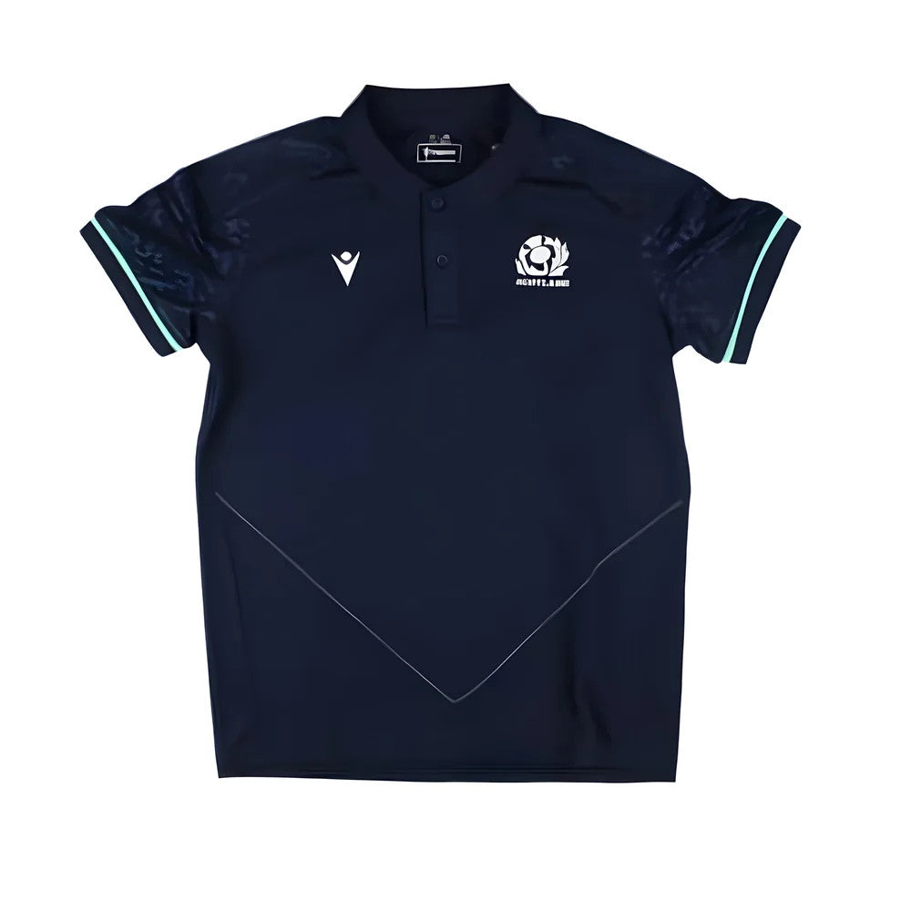 2024-2025 Scotland Rugby Travel RGB Fit Polo Shirt (Navy) - Kids_0