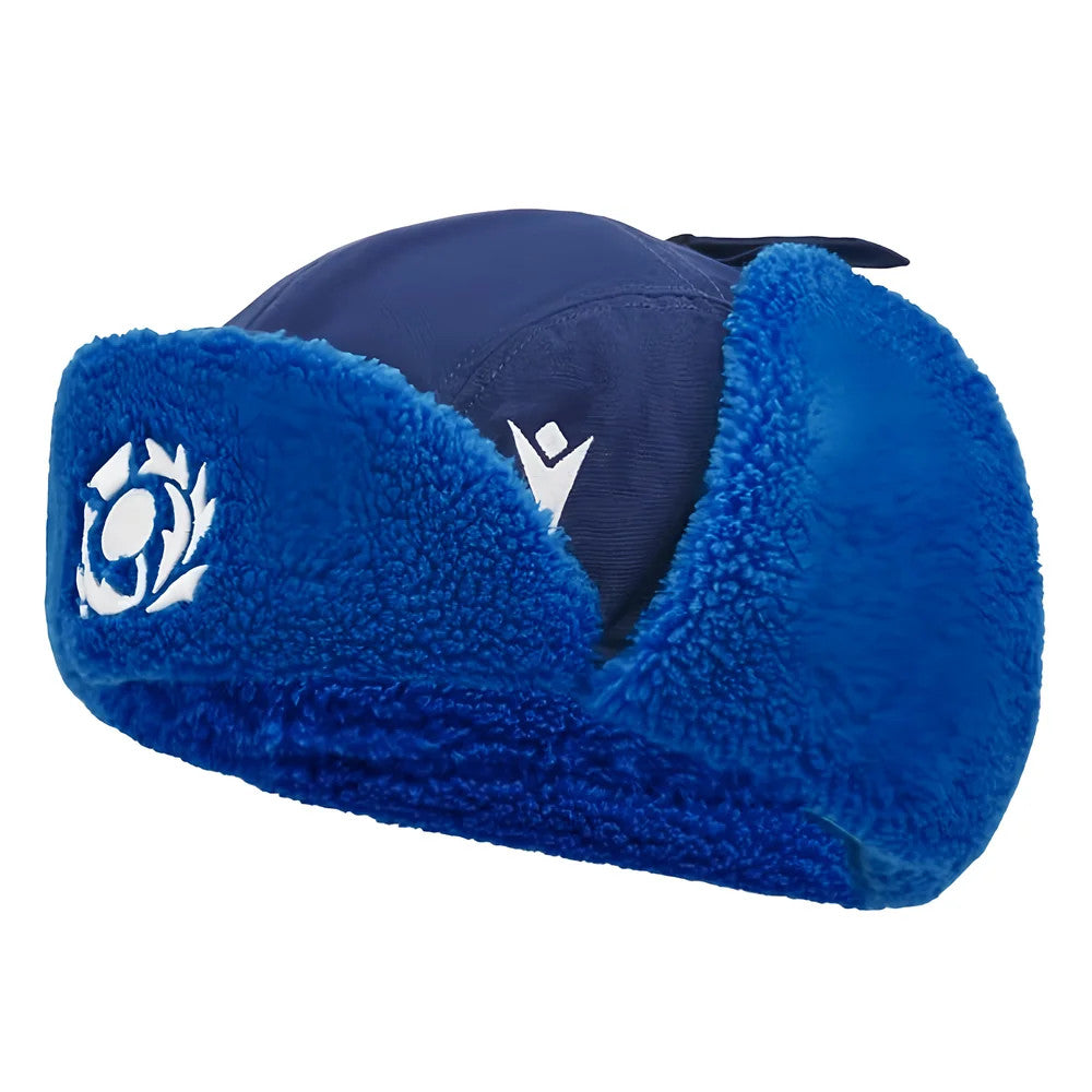 2024-2025 Scotland Rugby Trapper Fleeced Cap (Navy)_3