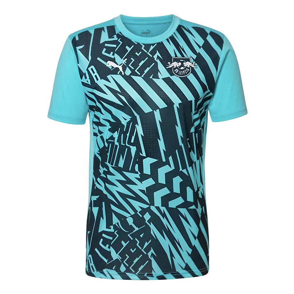 2024-2025 Red Bull Leipzig Pre-Match SS Shirt (Aqua) (Geertruida 3)_3