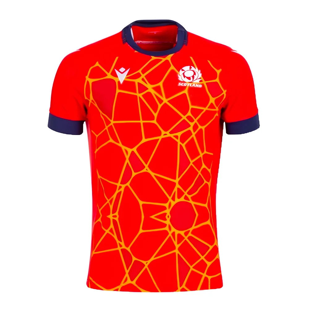 2024-2025 Scotland Rugby Training Jersey (Red) (Van Der Merwe 14)_3